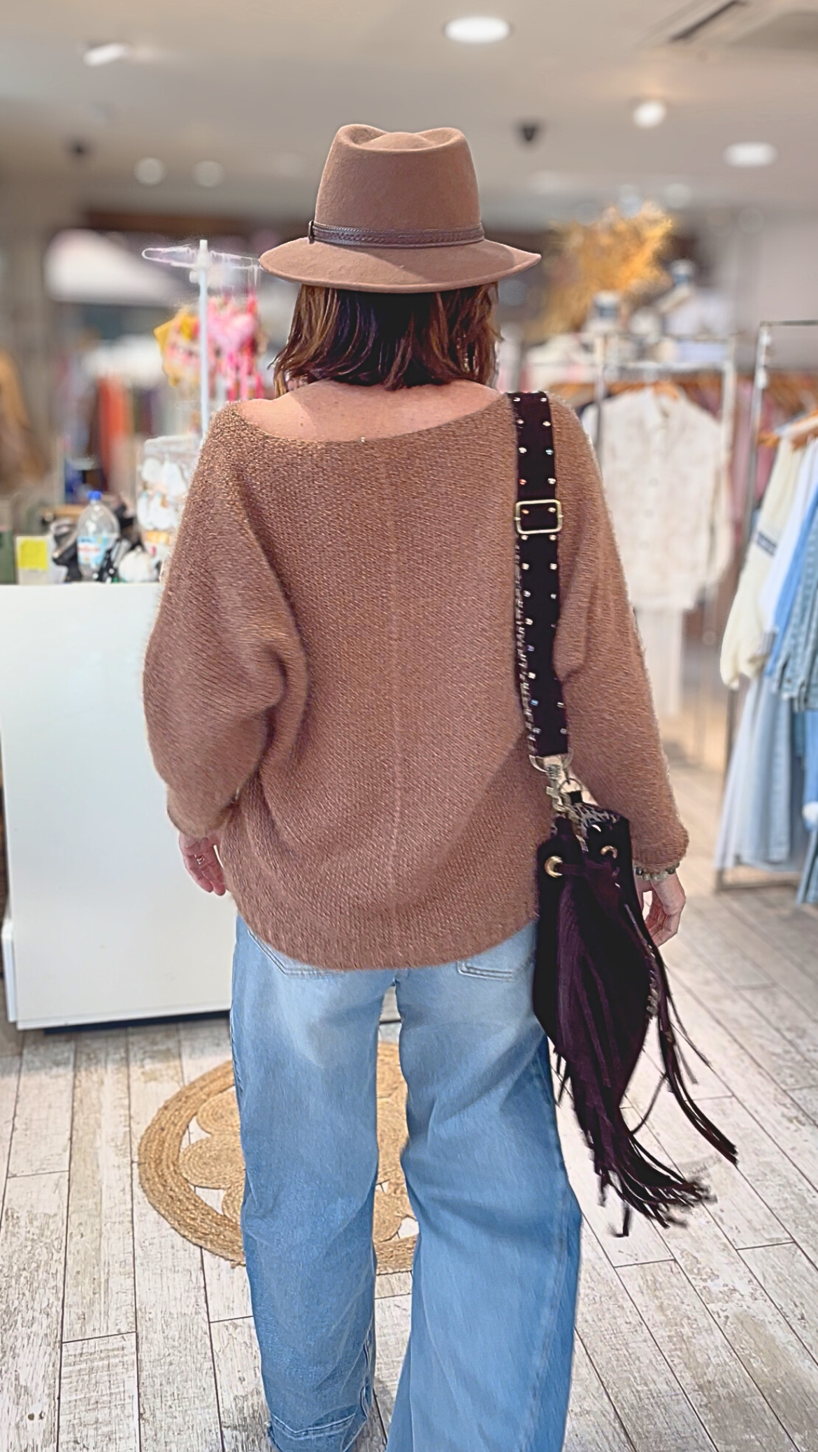 Pull Glow Brun irisé