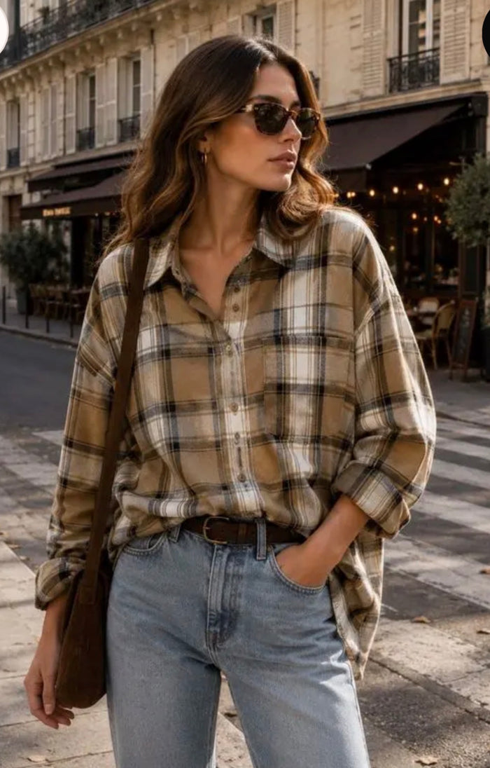 Chemise Marine – Camel