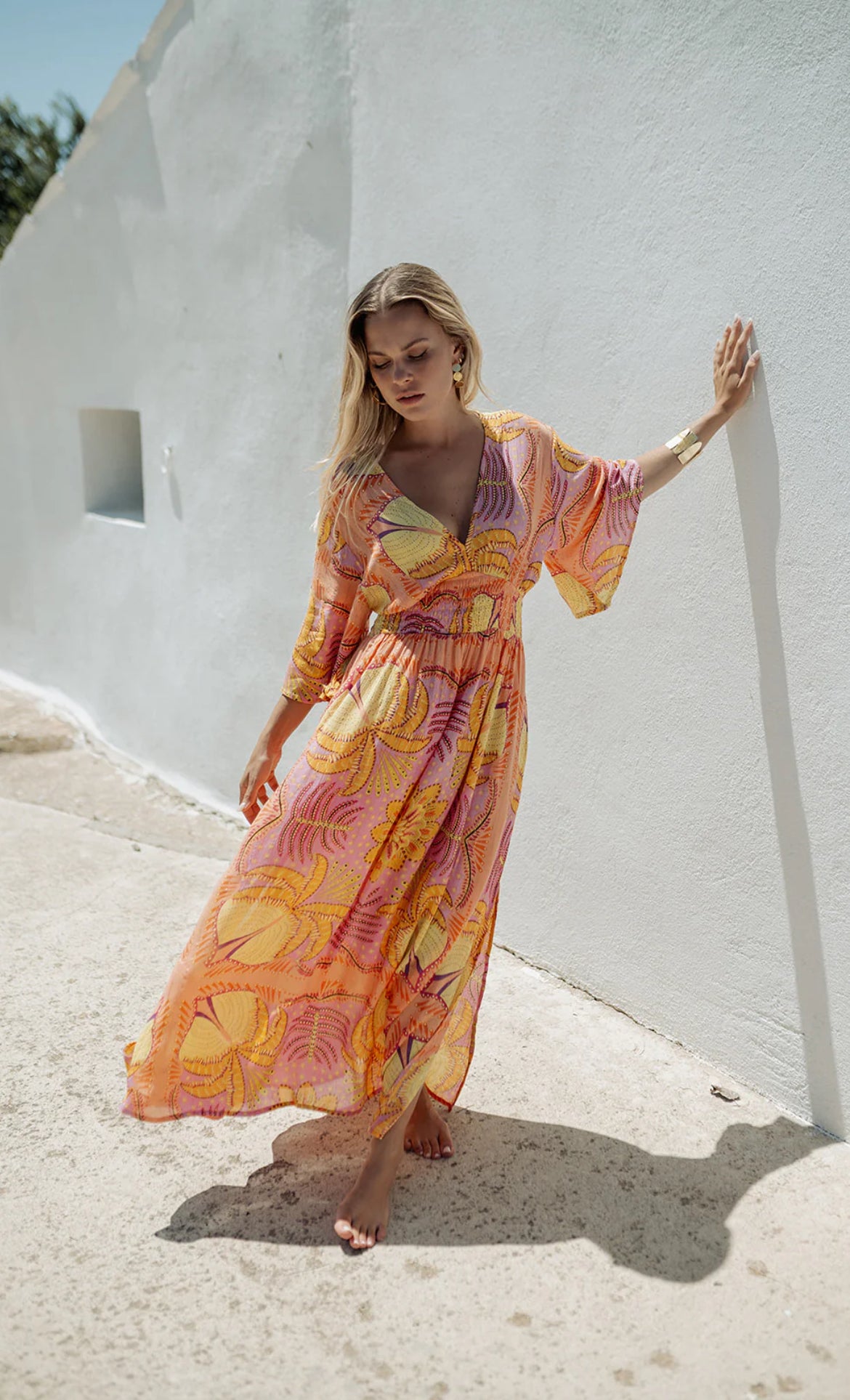 Robe longue PALMERA