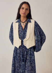 Gilet Florence écru