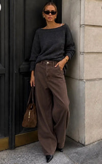Pantalon FLO – Chocolat