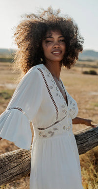 Robe Bohème Longue CALISTA White