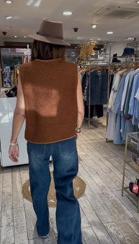 Gilet STELLA Marron