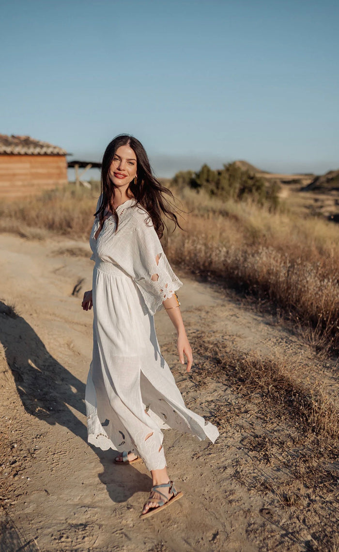 Robe Éclat Bohème Blanche