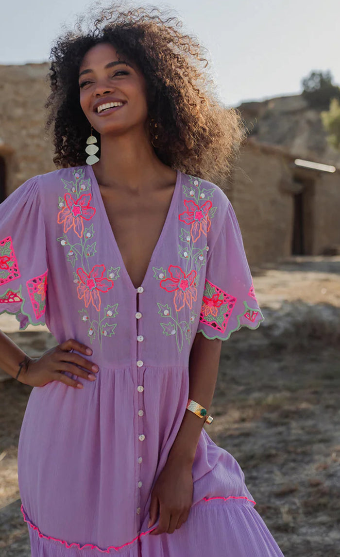 Robe Bohème Longue PALOMA PINK
