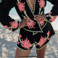 Short Bohème Brodé LUMA Black