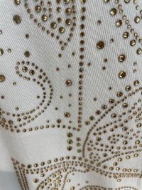 Chemise GYPSY SOUL – Détails cloutés dorés bohème chic