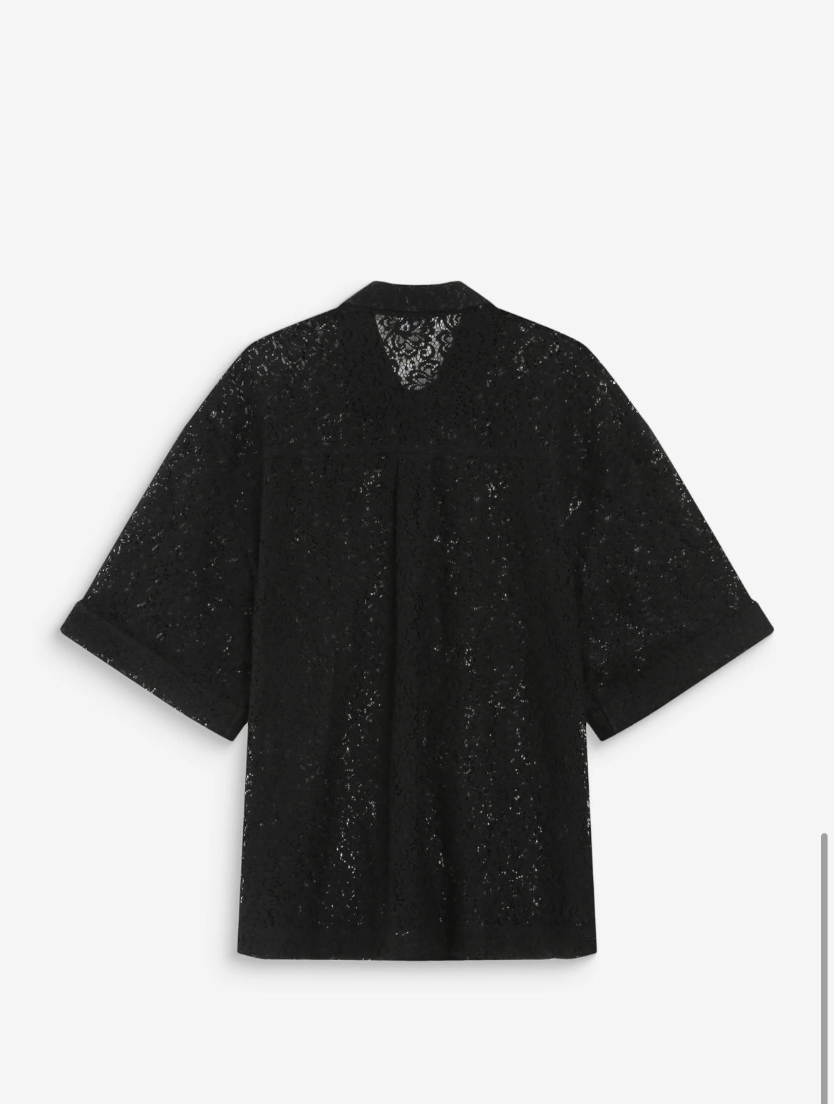 chemise ample dentelle noire
