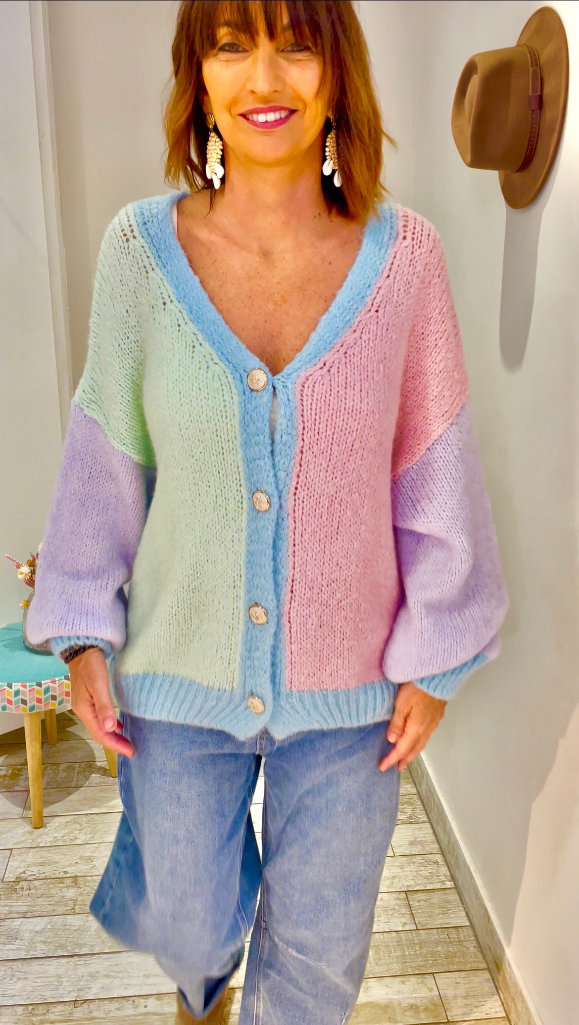 Gilet AURORE bleu