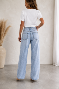 Jean Balloon Sienna – Denim clair