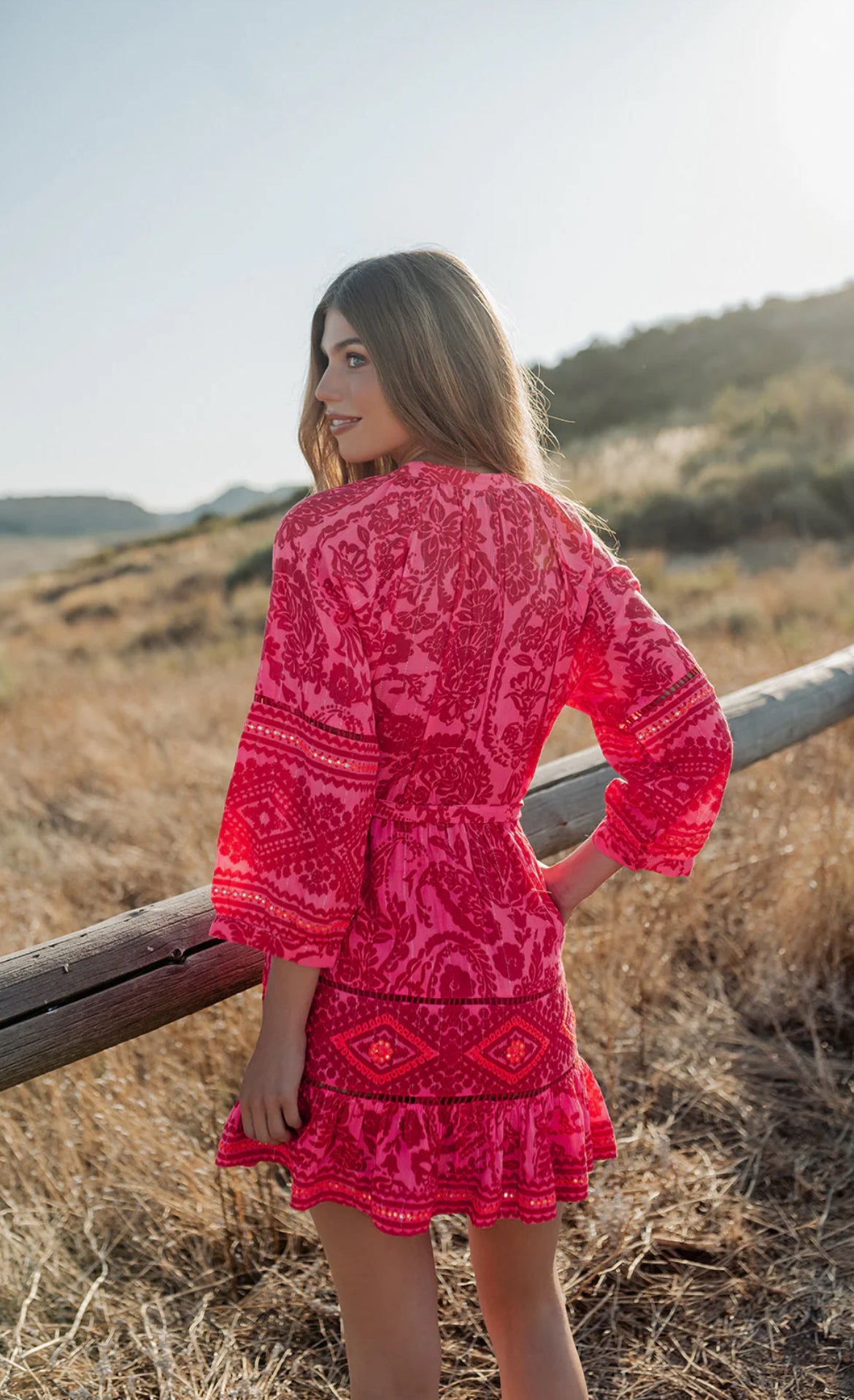 Robe courte bohème RIVA LOVE