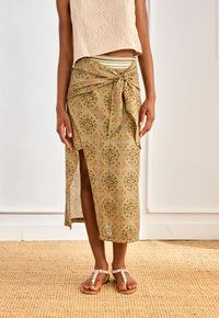 JUPE KORLIT – Jupe midi imprimé bohème