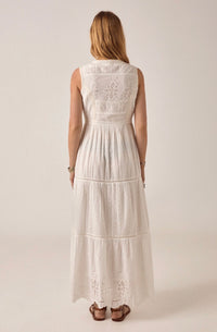 Robe Longue Broderie Bohème – White Romance