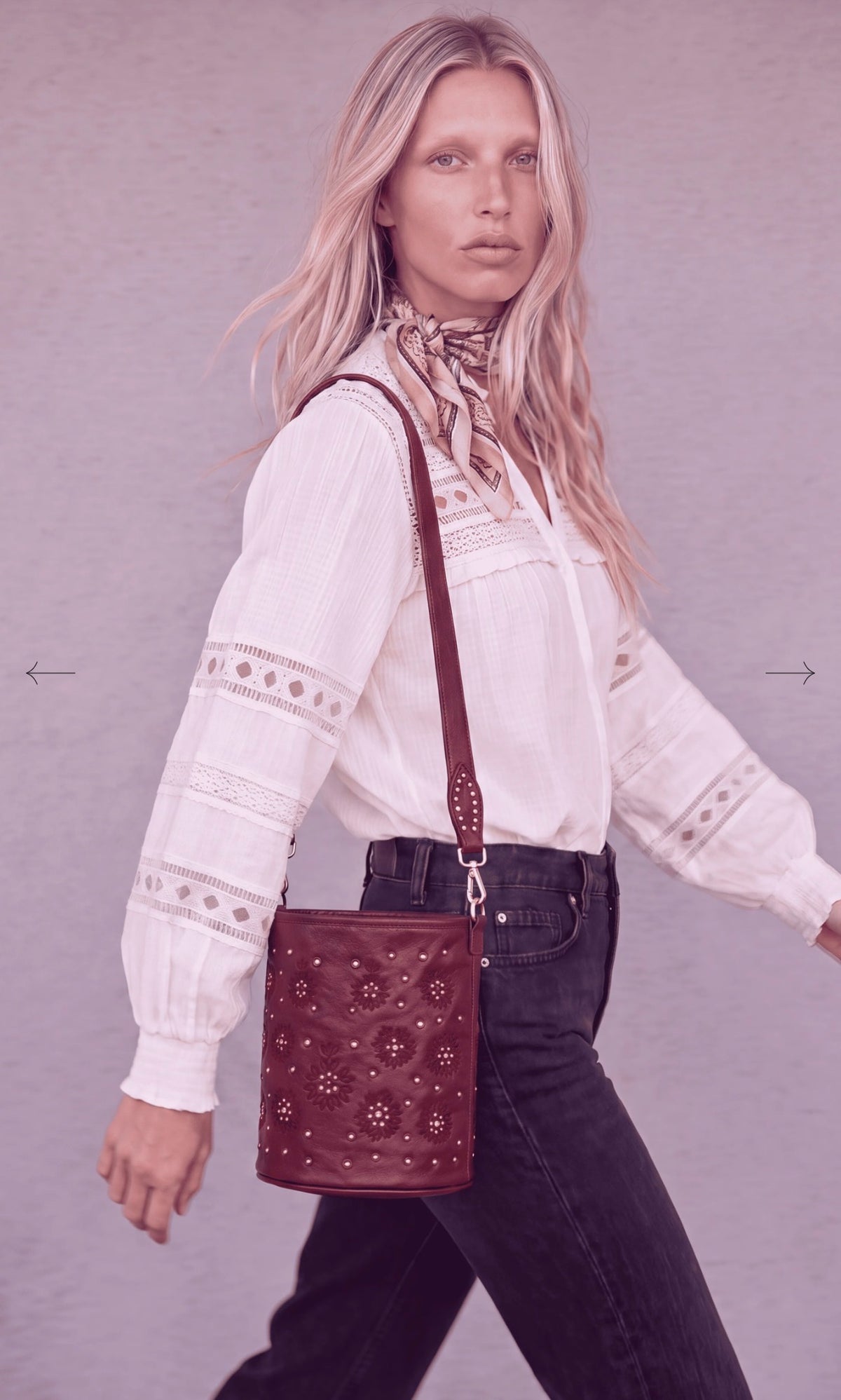 Sac Moka Bucket Bordeaux