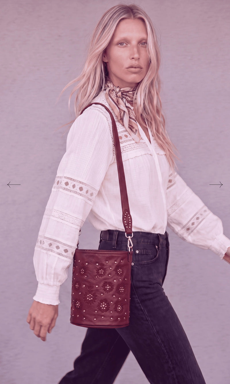 Sac Moka Bucket Bordeaux