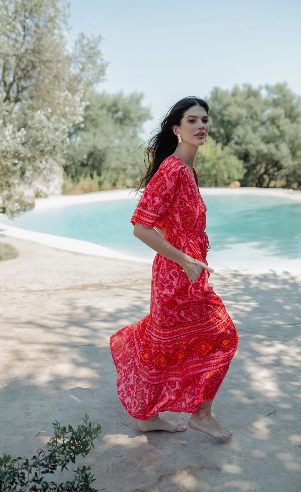 Robe longue bohème RIVA SUN