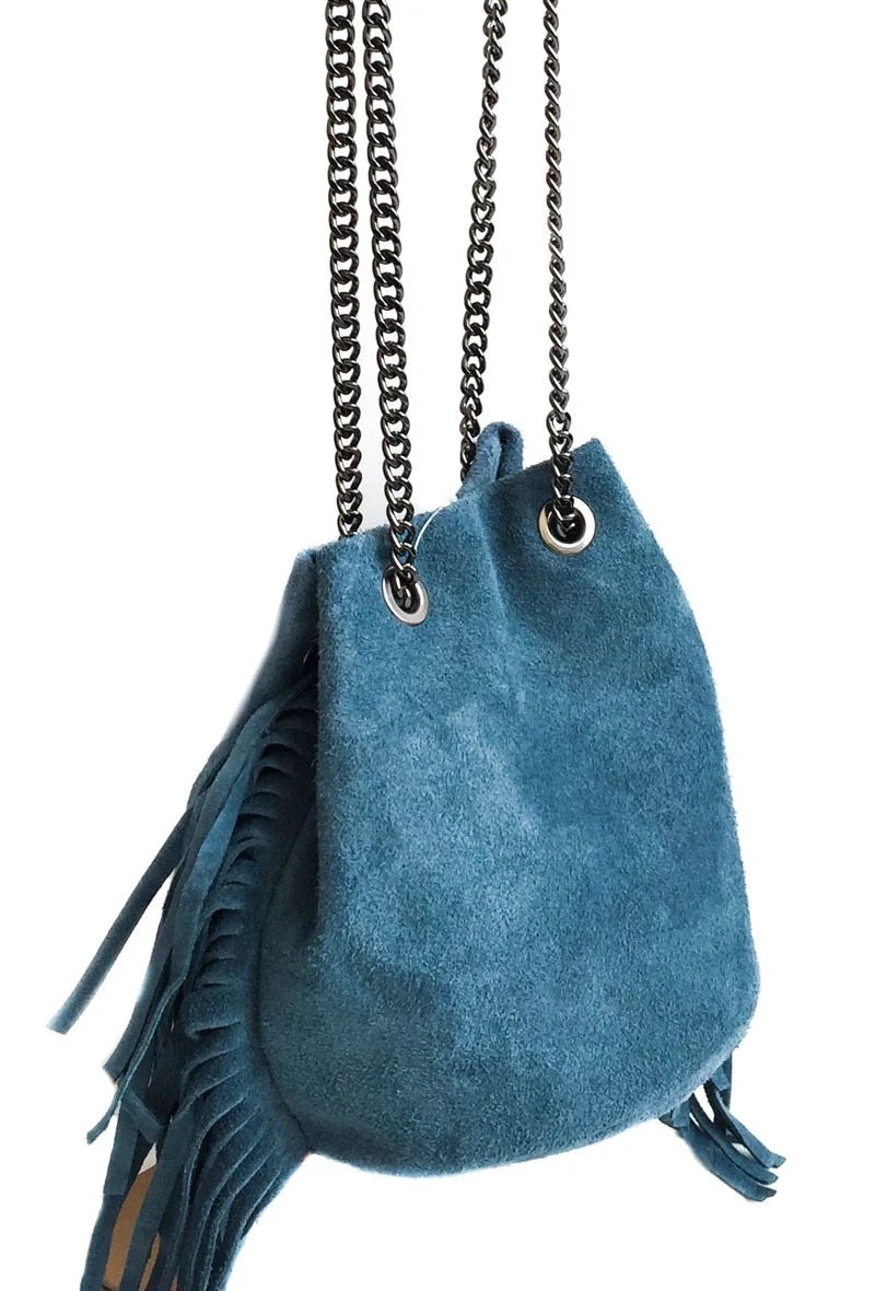 Sac bourse Olga bleu