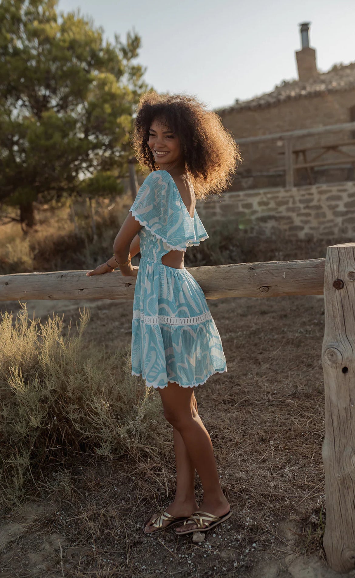 Robe Céleste Bohème