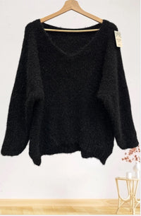 Pull Glow noir irisé