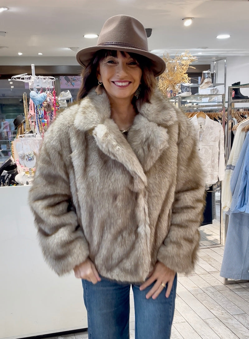 veste fausse fourrure oversize femme Gypsy Bohème