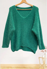 Pull Glow vert irisé