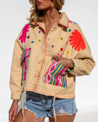 veste bohème dos motif ethnique gypsy boheme
