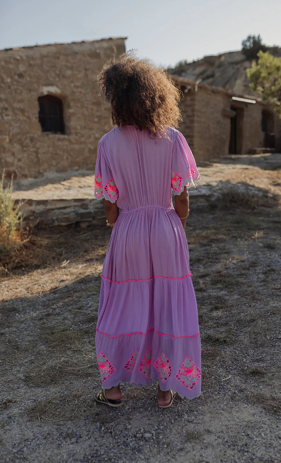 Robe Bohème Longue PALOMA PINK