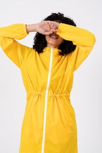 imperméable jaune à capuche