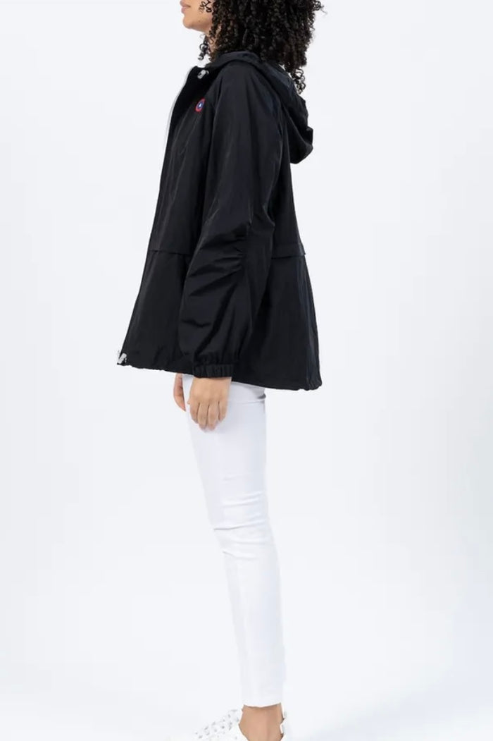anorak noir veste de pluie femme 