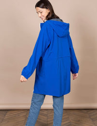 imperméable coupe vent femme bleu roi